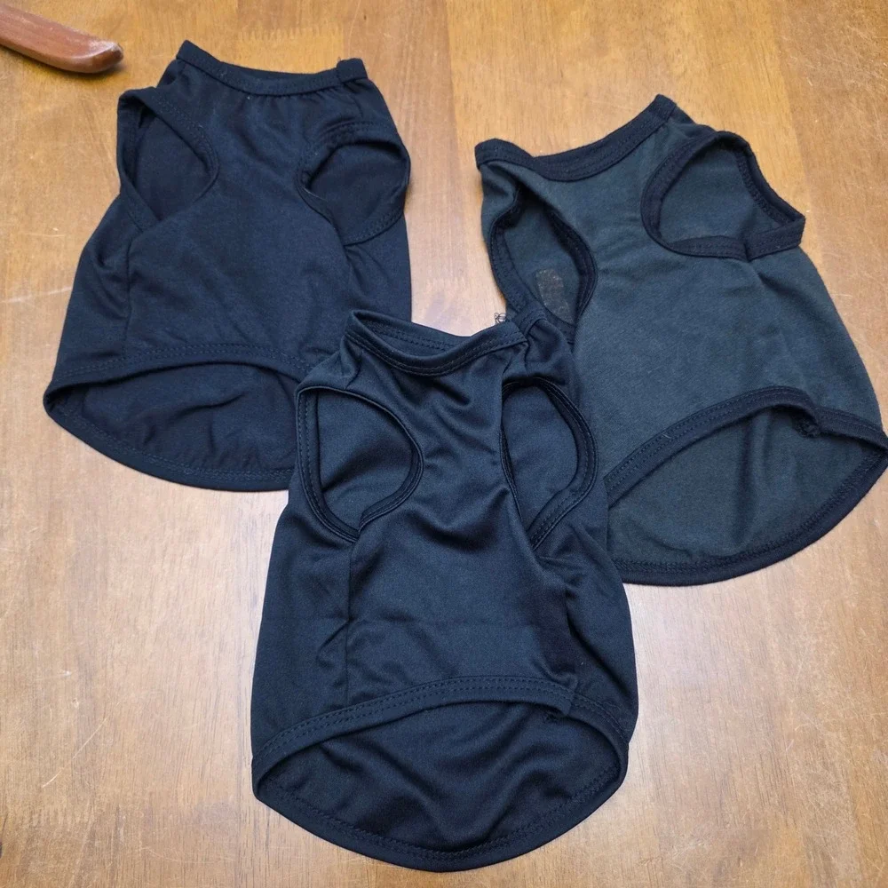 Unbranded‎ Pet T-Shirt Bundle XS Black Grey Police FBI Security Novelty K9